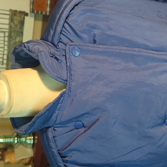 Vtg 80s JG Hook cornflower blue down filled warm winter  coat sz 14 - Picture 5 of 11